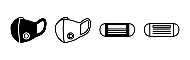 Face mask icon vector. medical Face Mask icon.