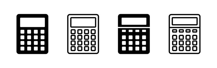 Calculator icon vector. math icon. finances sign