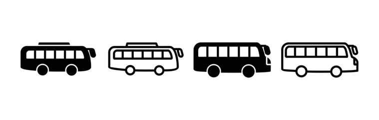 Bus icon vector. bus vector icon