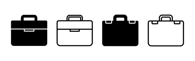 Briefcase icon vector. Portfolio vector icon. suitcase icon