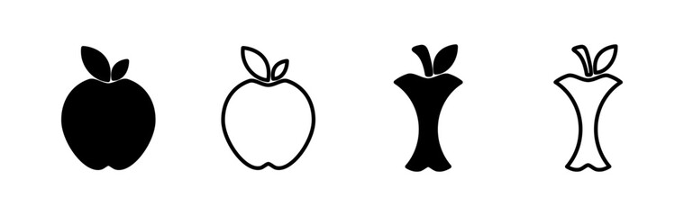 Apple icon vector. apple symbol