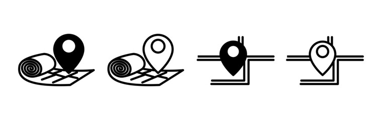 Address icon vector. location icon. address symbol. pin