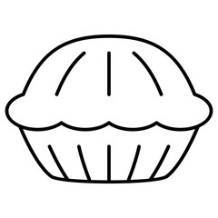 cupcake icon. piecake dessert food