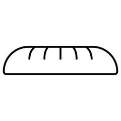 baguette bread bakery icon
