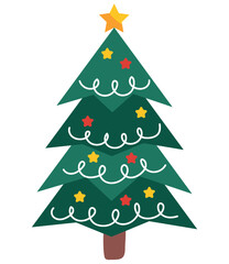 christmas tree and baubles