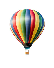 Hot air balloon isolated on transparent background