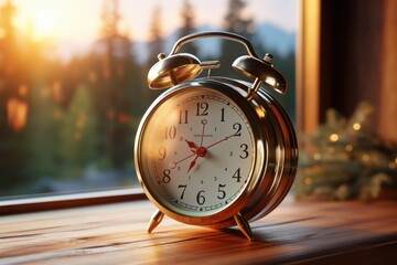 clock in isolated background