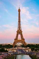 Fototapeta na wymiar Eifel Tower Sunset