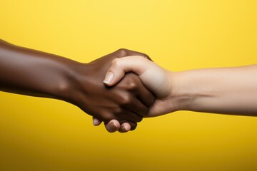 handshake between two people