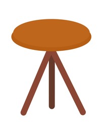 wooden table isolated on white