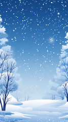  Christmas tree illustration greeting card, Christmas holiday greeting background illustration