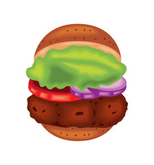 gourmet burger delicious