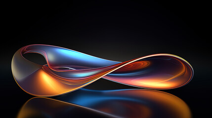 Abstract Moebius strip desktop background