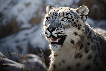 Fototapeta premium white bengal tiger, Generative AI