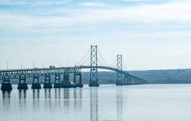Ile d'Orleans Bridge in Quebec City Canada