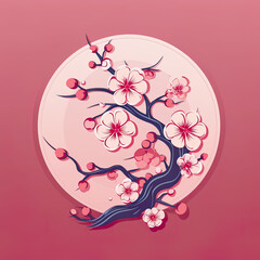 Sakura inspired design.