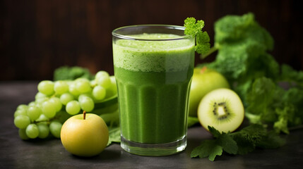 Amazing Healthy Detox Smoothie with Cucumber Broccoli Green