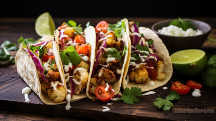 Fantastic Roasted Coconut Cauliflower Tacos Healthy Vegan Meal