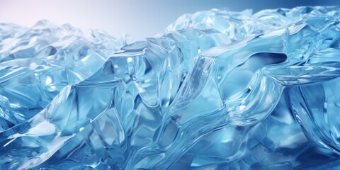3D rendering of Beautiful original wide format background image in blue tones