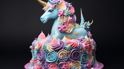 Cute Unicorn Cake