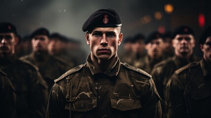 Person parade military army uniform - obrazy, fototapety, plakaty