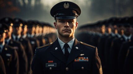 Person parade military army uniform