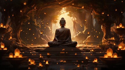 Buddhas countenance - obrazy, fototapety, plakaty