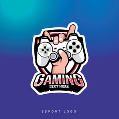 Gaming mascot esport controller logo design