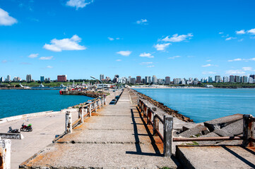 Beautiful view of the city of Mar del Plata, Argentina