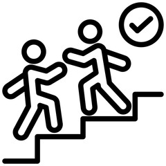 Leadership Support Outline Icon