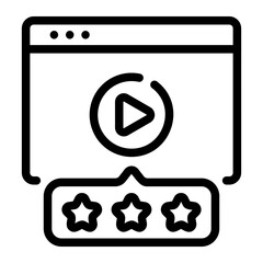 video Line Icon