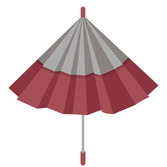 red and white umbrella