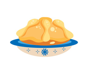 pastry in a dish illustration