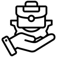 Job Management Outline Icon