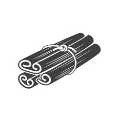 illustration of cinnamon, a type of spice obtained from the bark of trees of the genus Cinnamomum.