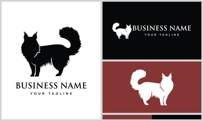 vector maine coon design template