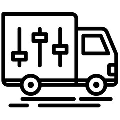 Shipping Options Outline Icon
