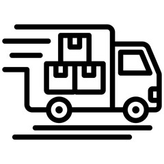 Cargo Service Outline Icon