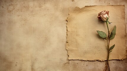 Precious Memories and Time Encapsulated  Isolated Vintage Paper Background