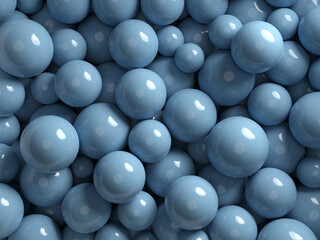 abstract background with many colorful balls.