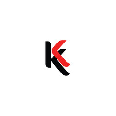 kk letter vector logo design