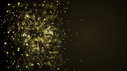 Happy new year, christmas eve abstract background greeting card, holiday concept.