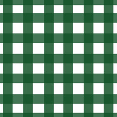 green checkered tablecloth