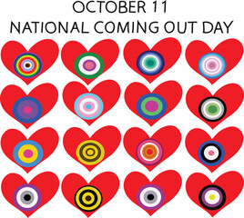 national coming out day is celebrated every year on 11 october.	
