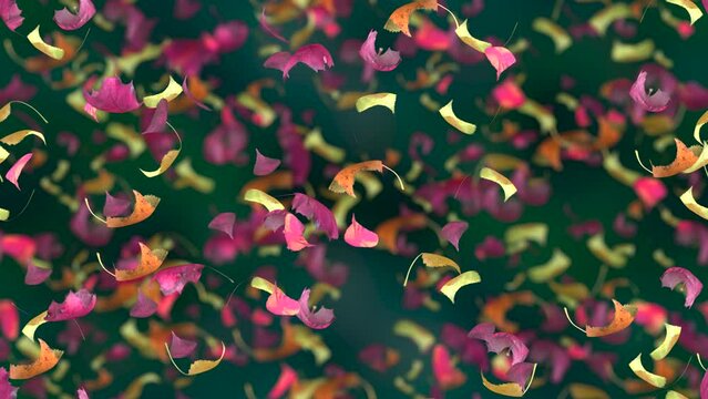 Leaves Autumn Background LOOP TILE Warm. This 3D leaf animation is loopable and tileable and can create an infinite seamless background texture.