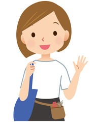 ケアビューティー　訪問美容　美容師　女性スタッフ