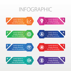 Vector infographic design template with options or steps