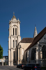 Fototapeta na wymiar Senlis church in France, exterior view