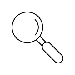 Magnifier icon. Search icon, flat liner iconn illustration on white background..eps