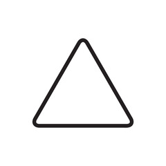 Triangle icon. Flat design. flat illustration symbol on white background..eps